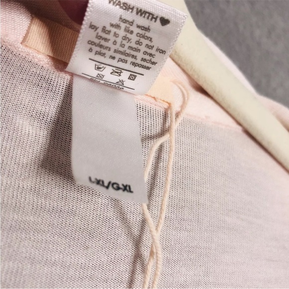 Eberjey Robe Womens L/XL Pale Pink Belted Soft Lightweight Short Kimono - Picture 3 of 10